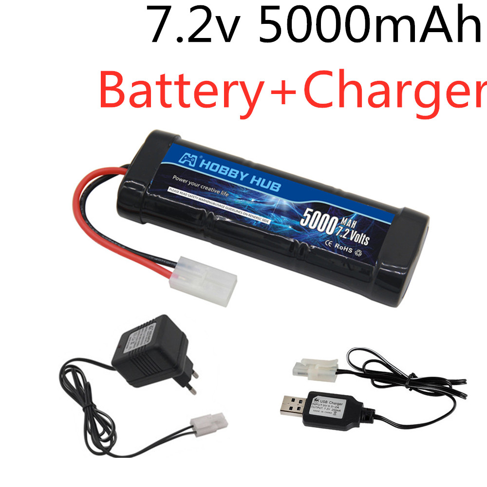 Balance Charger Rc - 7.2V 5000 MAh Ni-mh Battery Pack