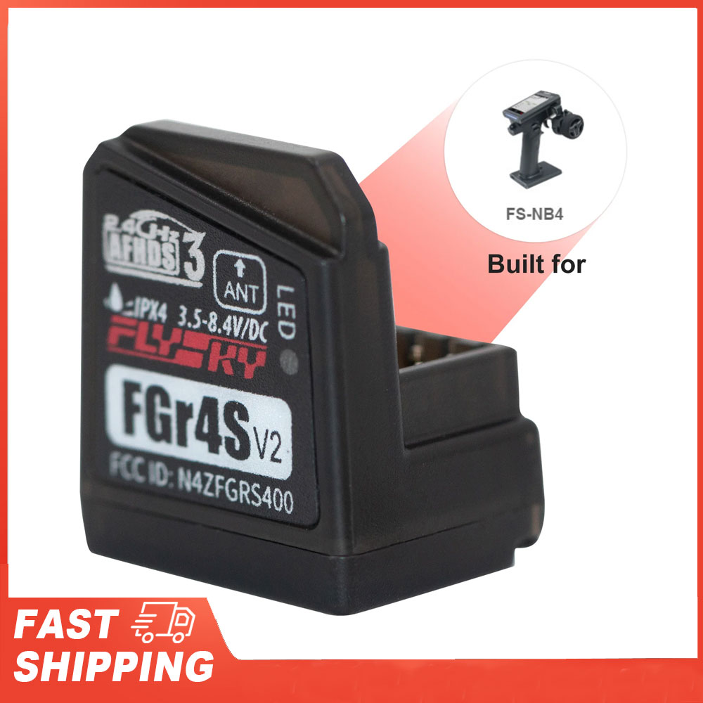 Flysky Transmitter - Flysky FGR4S V2 Penerima AFHDS Antena
