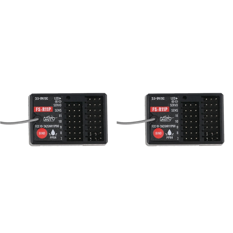 Flysky Transmitter - 2X Penerima FS-R11P Untuk Pengendali Jarak