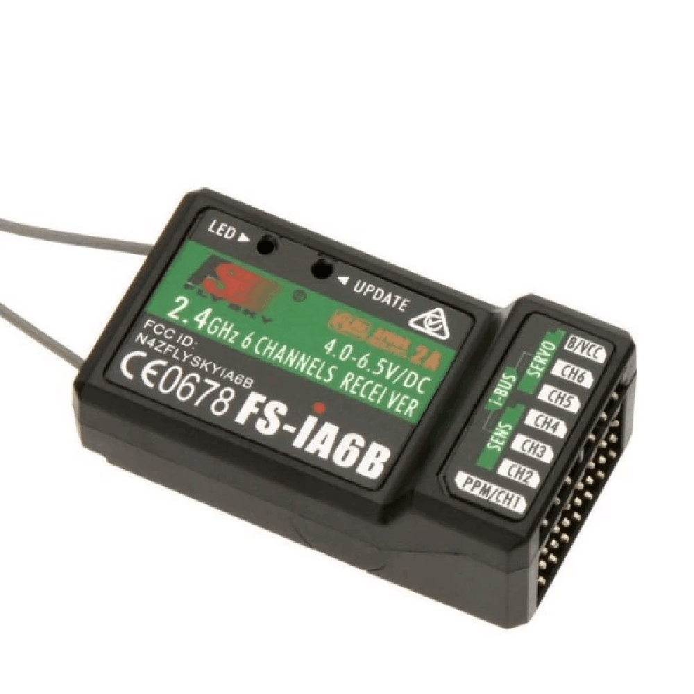 Flysky Transmitter - Penerima Flysky Fs-IA6B 2.4G 6 Saluran