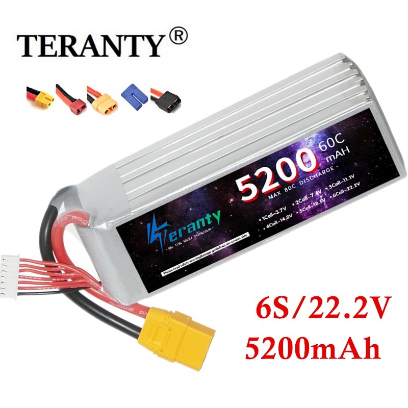 Lipo Battery 6S - TERANTY 6S 5200mAh Lipo baterai 22.2V