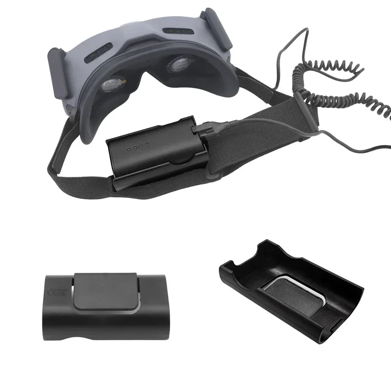 Drone Goggles Dji - Tempat Baterai Ikat Kepala Tempat Penyimpanan