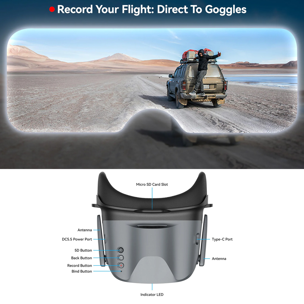 BETAFPV VR04 Kacamata FPV HD P - Goggles Fpv ulasan dan harga