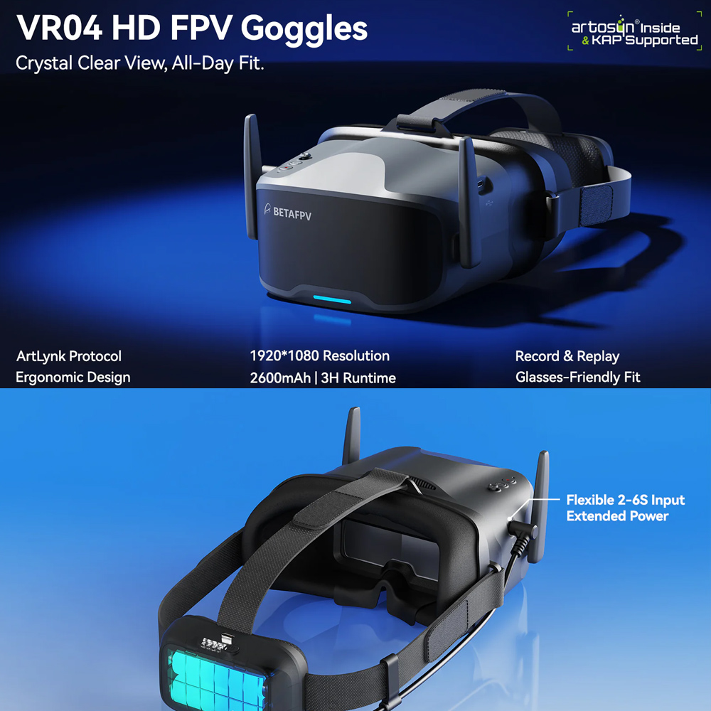 BETAFPV VR04 Kacamata FPV HD P - Goggles Fpv ulasan dan harga