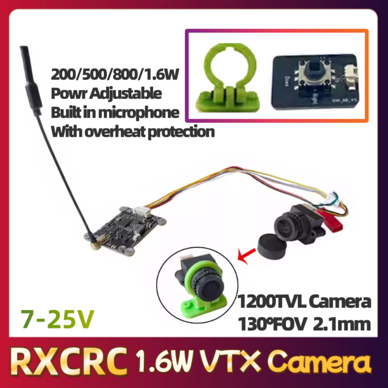 Modul RXCRC 5.8G 48CH 1.6W VTX - Fpv Camera ulasan dan harga