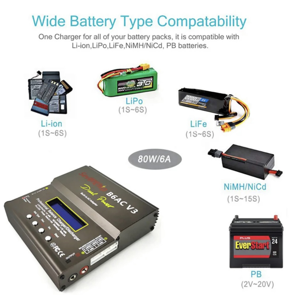 80W IMAX B6AC V3 Pengisi Daya  - Balance Charger Rc ulasan dan harga