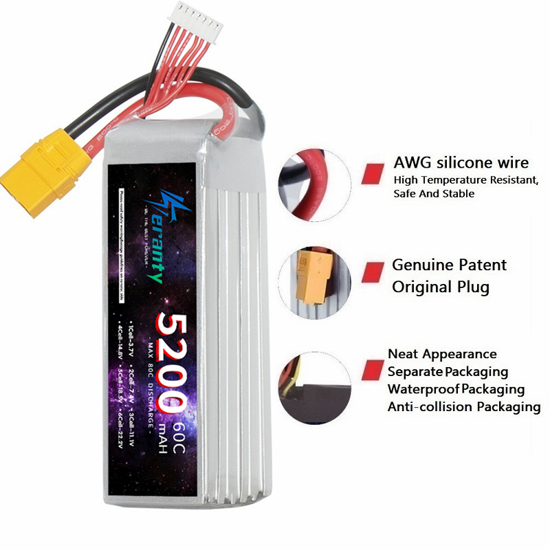 TERANTY 6S 5200mAh Lipo batera - Lipo Battery 6S ulasan dan harga