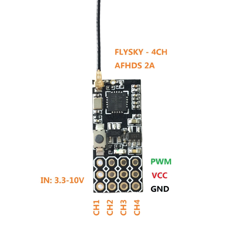 Flysky FS2A Penerima Mini 4CH  - Mini Drone ulasan dan harga
