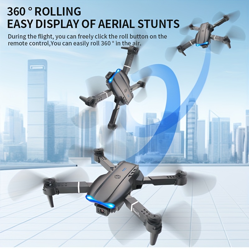 Drone Lipat E99 PRO MAX dengan - Propeller Guard ulasan dan harga
