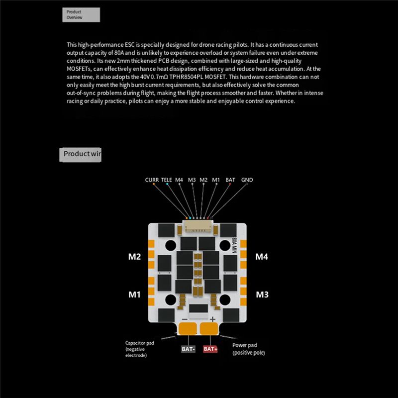 CYGJ-Mini 80A, ESC 4-in-1 untu - Mini Drone ulasan dan harga