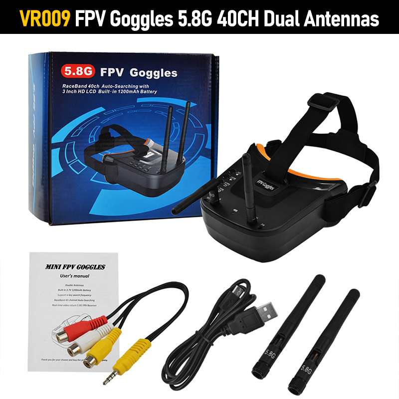 VR009 Kacamata FPV Layar LCD 3 - Goggles Fpv ulasan dan harga