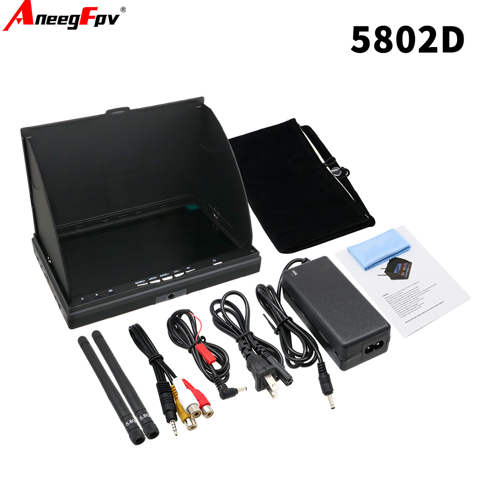 LCD5802D LCD5802S 7 Inci 5.8G  - Goggles Fpv ulasan dan harga