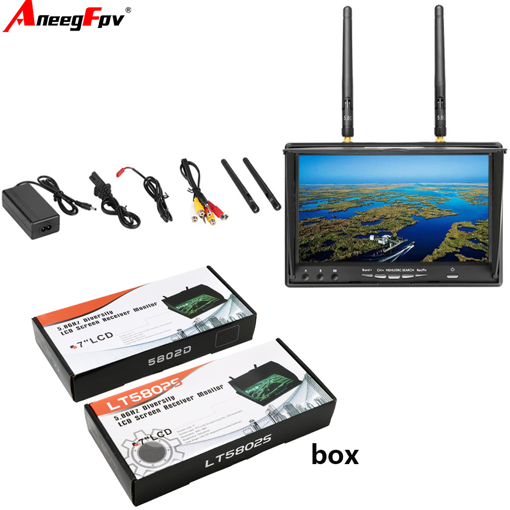 LCD5802D LCD5802S 7 Inci 5.8G  - Goggles Fpv ulasan dan harga