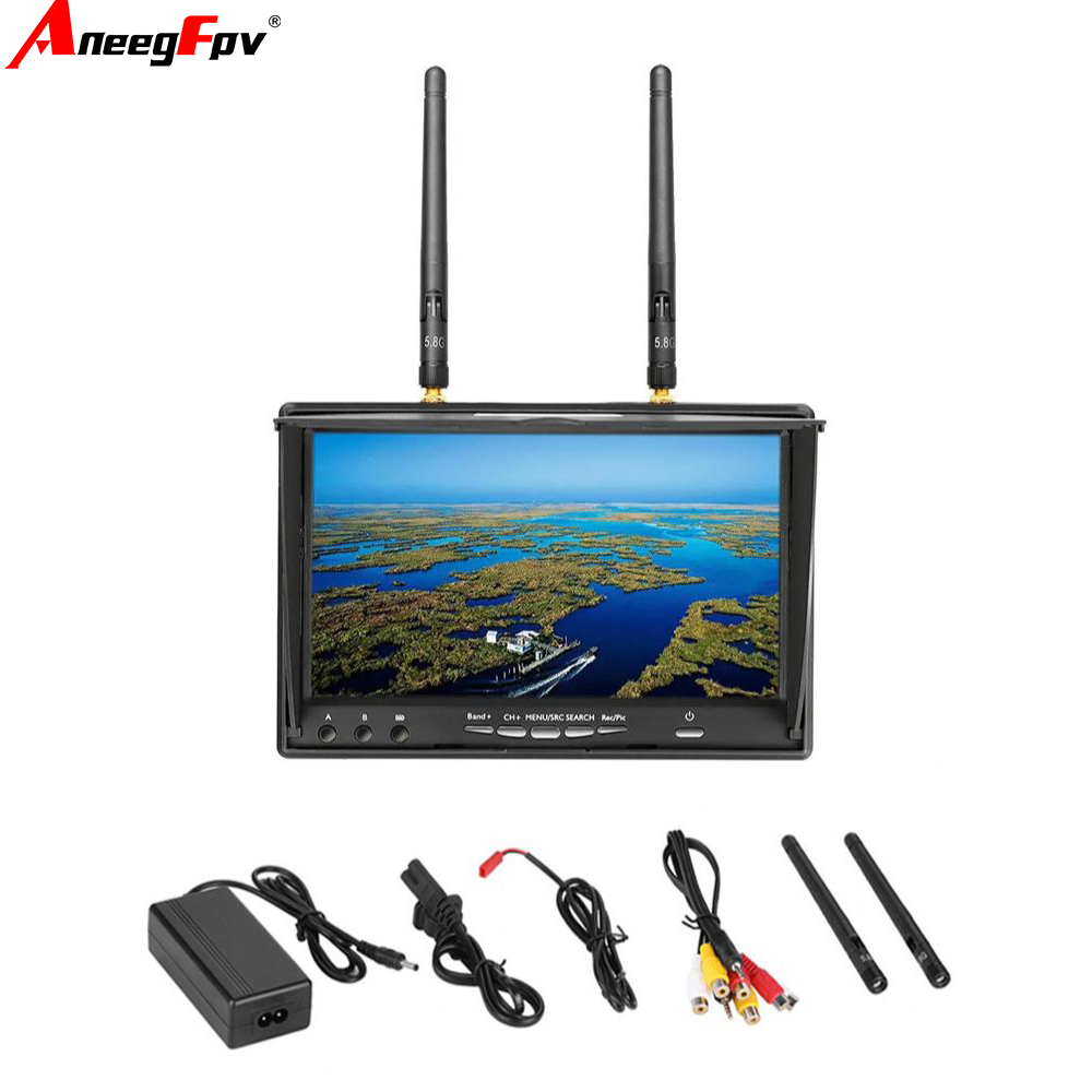 LCD5802D LCD5802S 7 Inci 5.8G  - Goggles Fpv ulasan dan harga